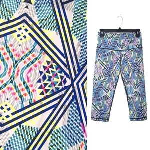 Victoria's Secret VSX Sport Leggings Workout Yoga Pants Bright Tribal Pattern